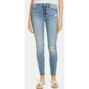 FRAME DENIM Le High Waist Button Fly Ankle Skinny Jean Rooftop Sz 26 (A9